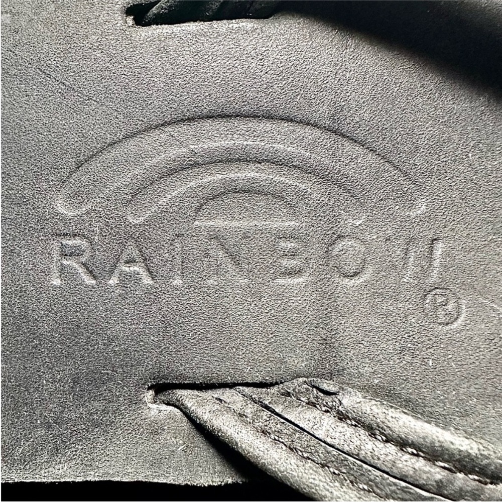 Rainbow Leather Double Layer Charcoal Flip Flops,… - image 5